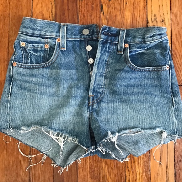 Levi's Pants - Levis 501 cut off jean shorts